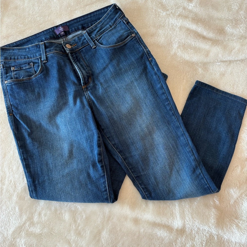 NYDJ blue boyfriend jeans